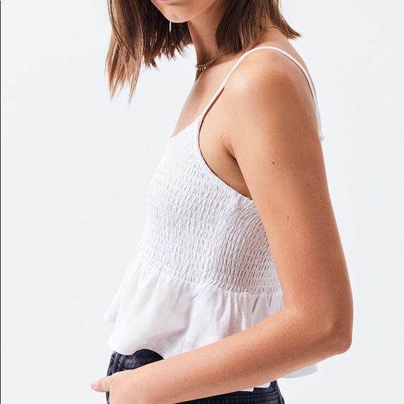 LA HEARTS | PacSun Cute Smocked Crop Top Tank Shirt Beachy Summer Size Small EUC - Picture 5 of 15